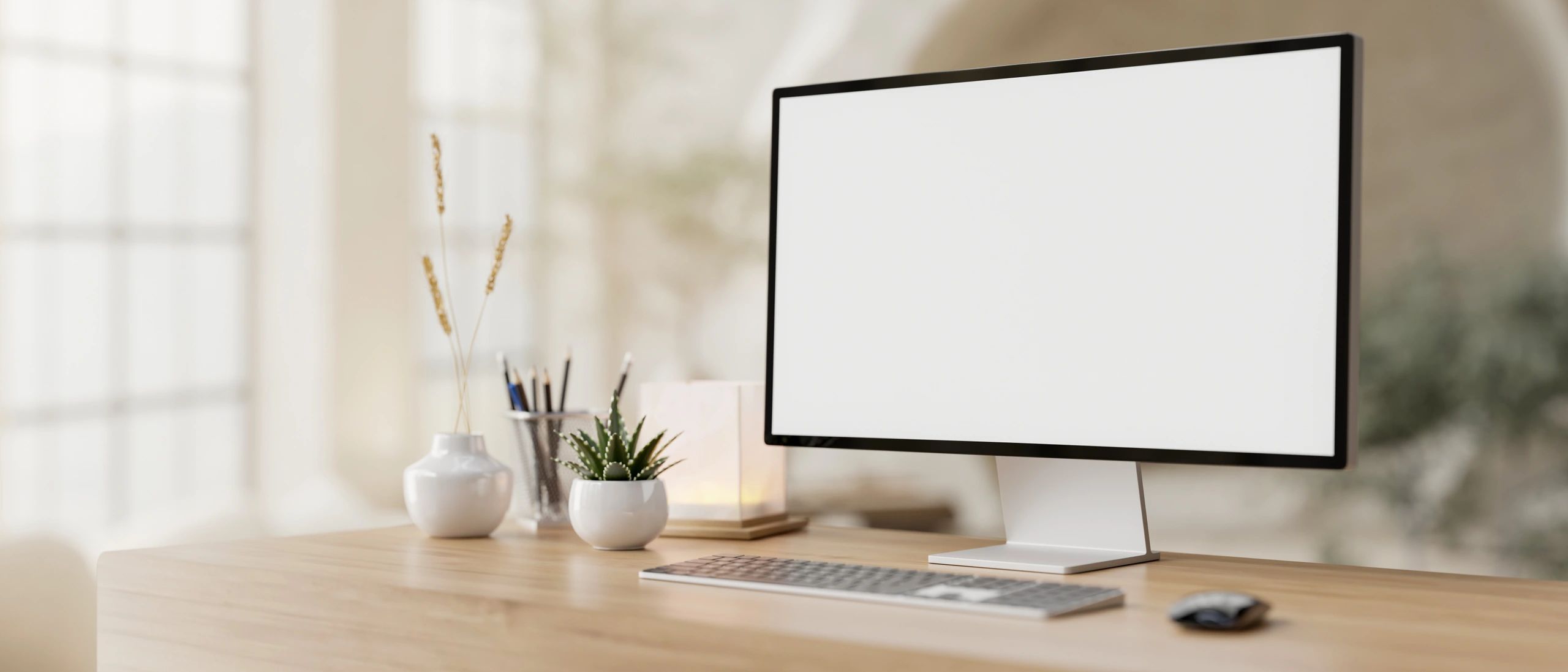Bright modern workspace with natural light